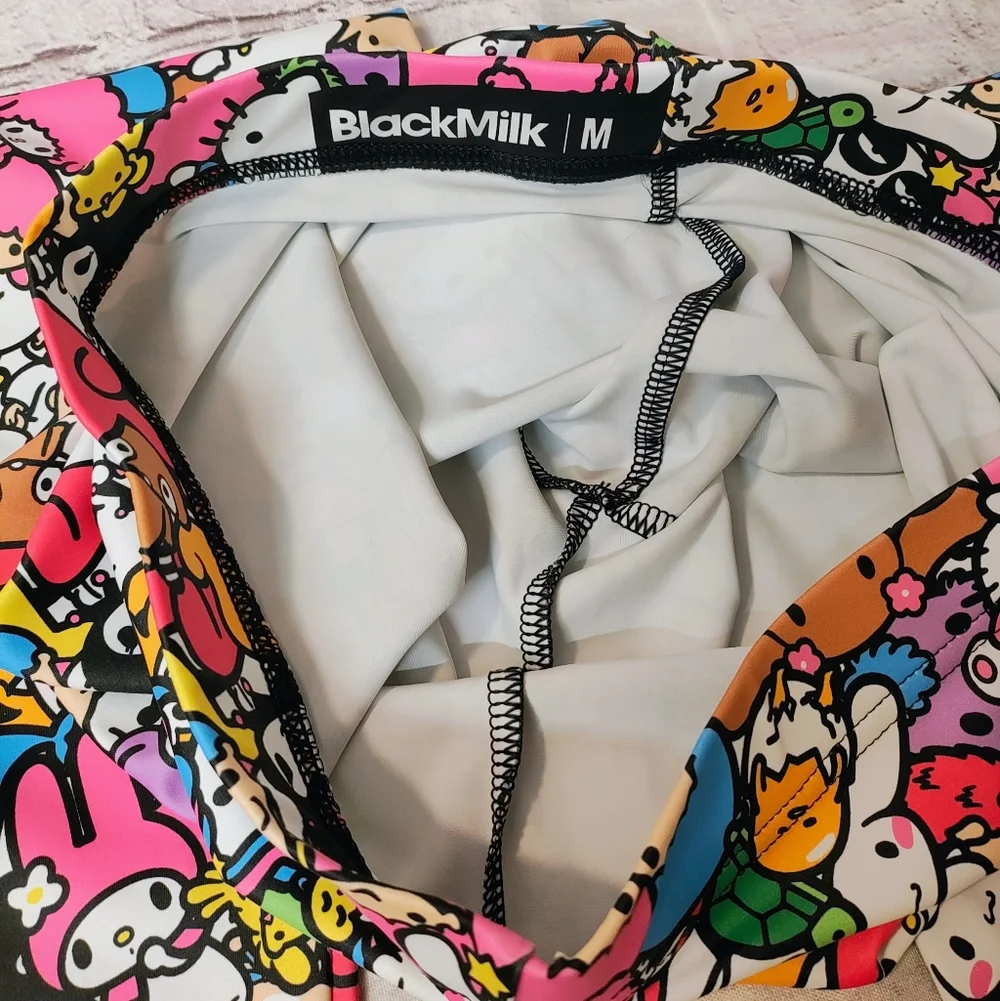 BlackMilk San Rio Allstars Matte High Waist Leggings Medium Anime EDM Festival - Picture 6 of 14